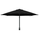 Garden Parasol Black 248 x 248 x 148 cm Polyester and Steel