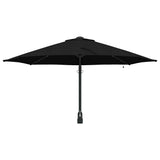Garden Parasol Manual Black and Black 248 x 248 x 148 cm - Top-Down View