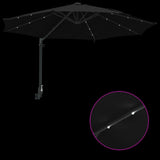 Garden Parasol Manual Black and Black 248 x 248 x 148 cm - Extra Image