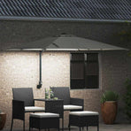 Garden Parasol Sand 248,5 x 247,5 x 160 cm Polyester and Steel