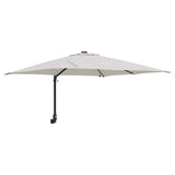 Garden Parasol Sand 248.5 x 247.5 x 160 cm Fabric - Front View