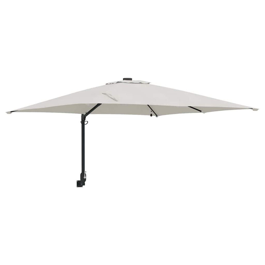 Garden Parasol Sand 248,5 x 247,5 x 160 cm Polyester and Steel