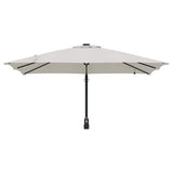 Garden Parasol Sand 248,5 x 247,5 x 160 cm Polyester and Steel