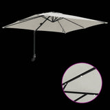 Garden Parasol Sand 248.5 x 247.5 x 160 cm Fabric - Extra Image