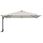 Garden Parasol Sand 248,5 x 247,5 x 160 cm Polyester and Steel