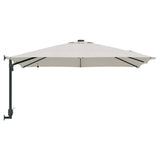 Garden Parasol Sand 248.5 x 247.5 x 160 cm Fabric - 45-Degree Angle