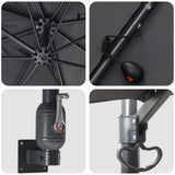 Garden Parasol Anthracite 248,5 x 247,5 x 160 cm