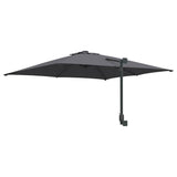 Garden Parasol Anthracite 248.5 x 247.5 x 160 cm Fabric - Rear View