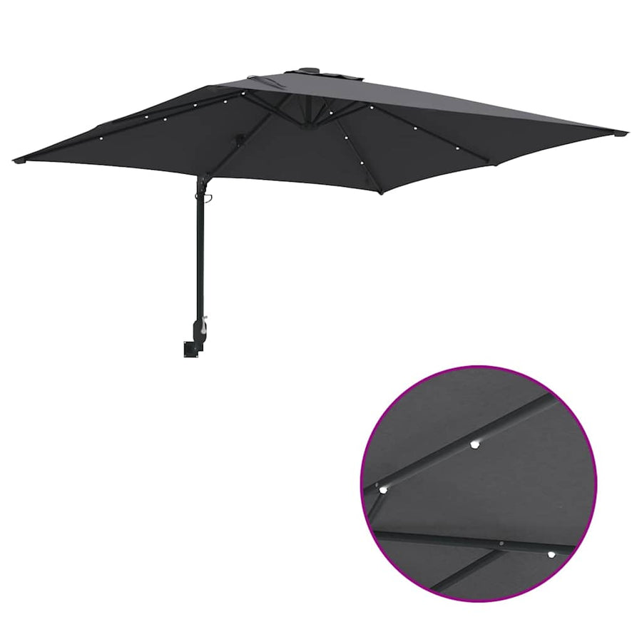 Garden Parasol Anthracite 248,5 x 247,5 x 160 cm