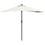 Garden Parasol Sand 294 x 150 x 223 cm Polyester and Steel