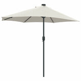 Garden Parasol Sand 294 x 150 x 223 cm Fabric - Close-Up Angle
