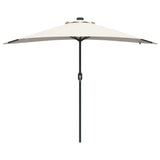 Garden Parasol Sand 294 x 150 x 223 cm Fabric - 45-Degree Angle
