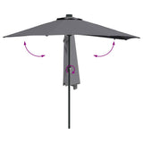 Garden Parasol Anthracite 294 x 150 x 223 cm - Extra Image