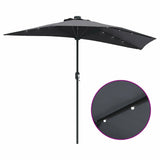 Garden Parasol Anthracite 294 x 150 x 223 cm