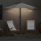 Garden Parasol Sand 294 x 150 x 224 cm Polyester and Steel