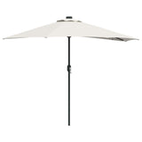 Garden Parasol Sand 294 x 150 x 224 cm Polyester and Steel