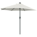Garden Parasol Sand 294 x 150 x 224 cm Polyester and Steel