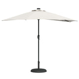 Garden Parasol Sand 294 x 150 x 224 cm Polyester and Steel