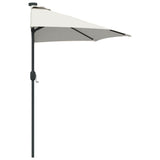 Garden Parasol Sand 294 x 150 x 224 cm Polyester and Steel