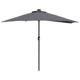 Garden Parasol Anthracite 294 x 150 x 224 cm Fabric - Front View