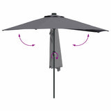 Garden Parasol Anthracite 294 x 150 x 224 cm