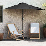 Garden Parasol Black 294 x 150 x 224 cm Fabric