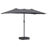 Garden Parasol Anthracite 385 x 209 x 244 cm