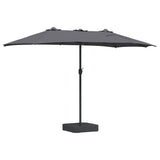 Garden Parasol Anthracite 385 x 209 x 244 cm