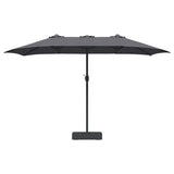 Garden Parasol Anthracite 385 x 209 x 244 cm