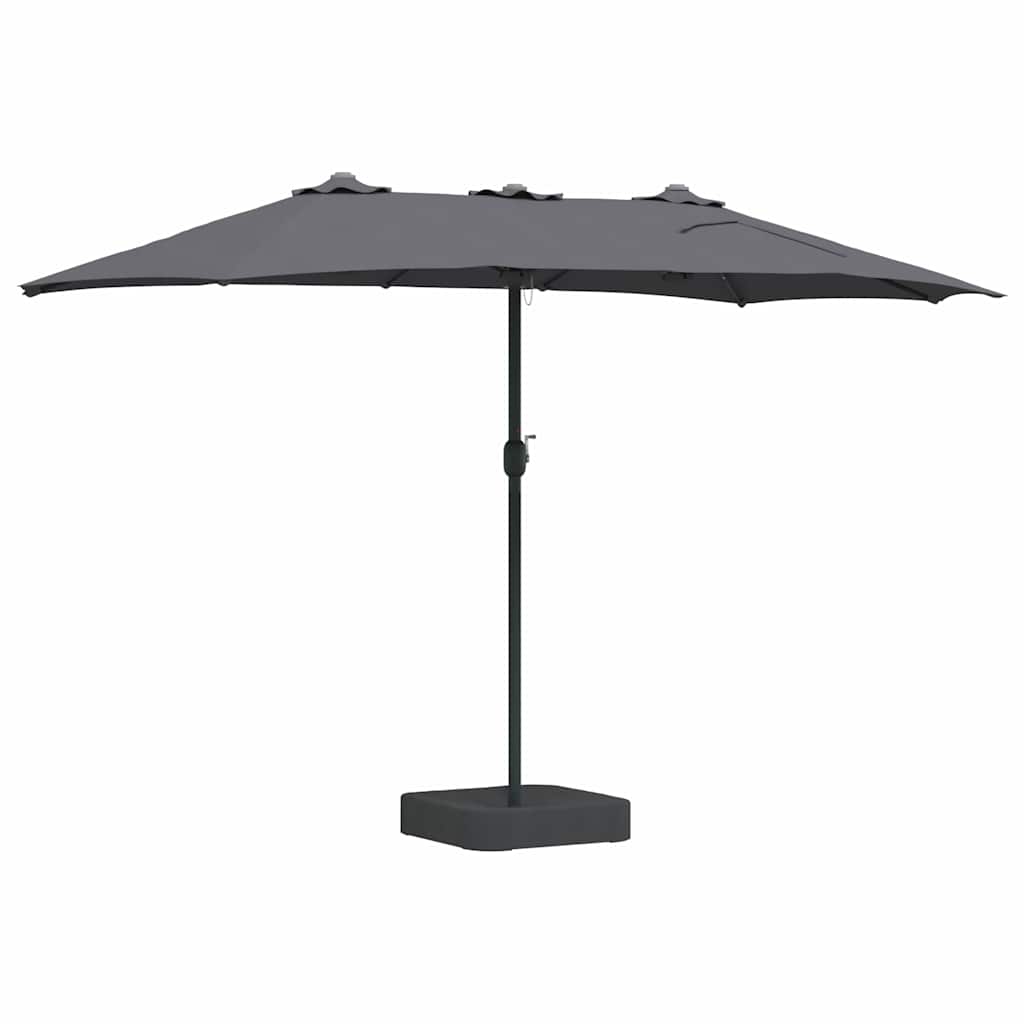 Garden Parasol Anthracite 385 x 209 x 244 cm Fabric