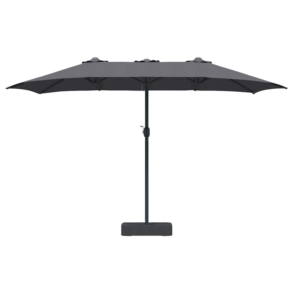 Garden Parasol Anthracite 385 x 209 x 244 cm Fabric