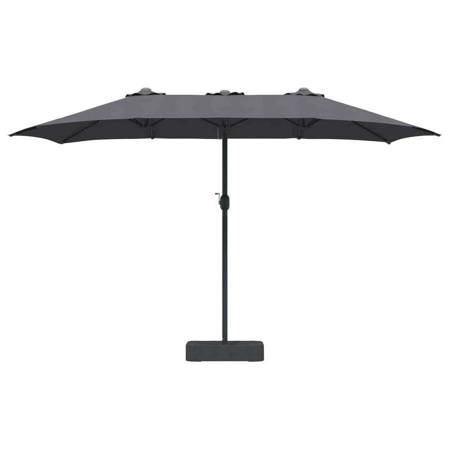 Garden Parasol Anthracite 385 x 209 x 244 cm Fabric