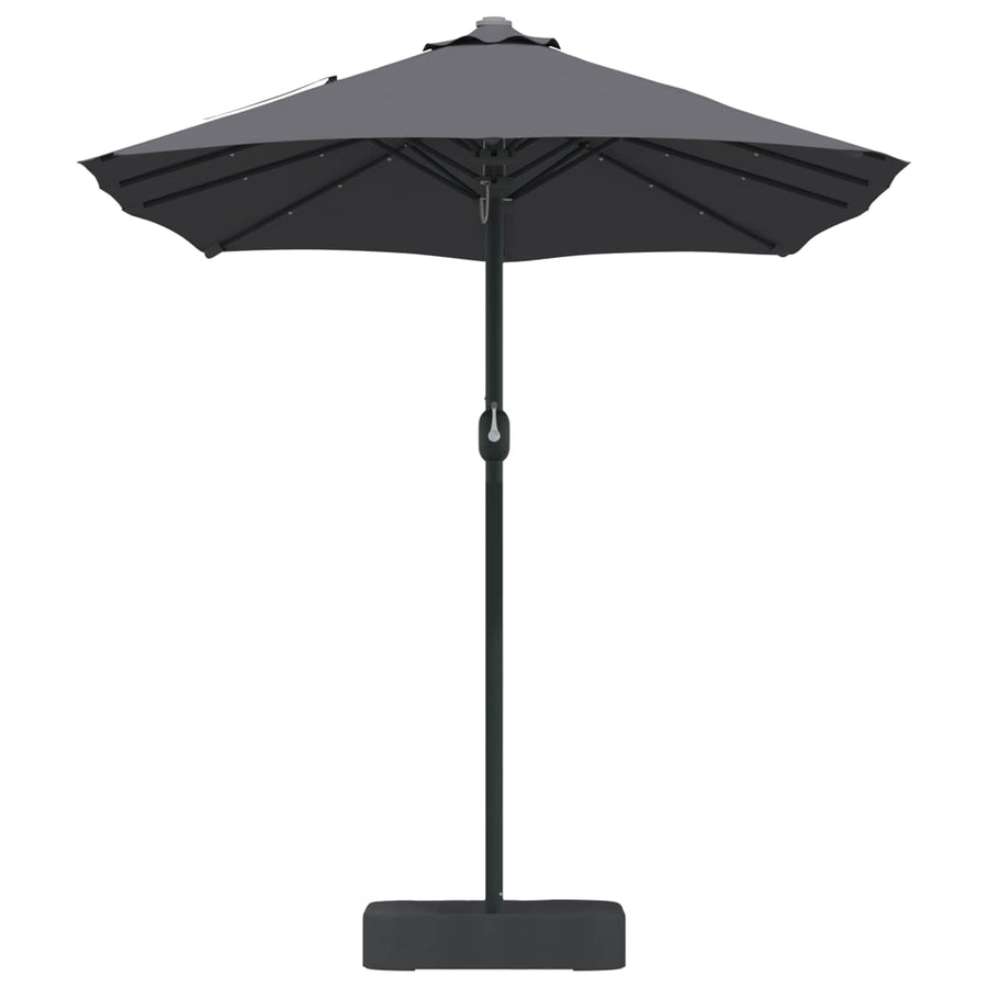 Garden Parasol Anthracite 385 x 209 x 244 cm Fabric