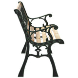 Garden Bench with Cushion Brown 116 x 54 x 73 cm Wood - 45-Degree Angle