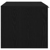 Cat Litter Box Enclosure Black Oak 80x50x45 cm Engineered Wood - Close-Up Angle