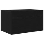 Cat Litter Box Enclosure Black Oak 80x50x45 cm Engineered Wood