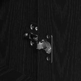 Wardrobe with Door Black Oak 80 x 50,5 x 180 cm Engineered Wood - Extra Image
