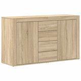 Sideboard Sonoma Oak 120 x 36 x 69 cm Engineered Wood - Front View