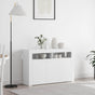 Sideboard White 116 x 30 x 75 cm Engineered Wood
