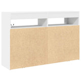 Sideboard White 116 x 30 x 75 cm Engineered Wood - Extra Image