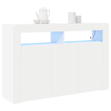 Sideboard White 116 x 30 x 75 cm Engineered Wood