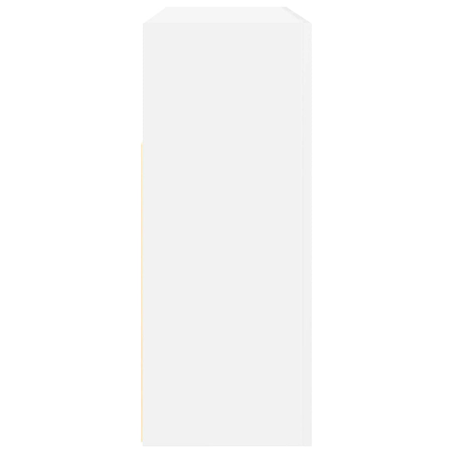 Sideboard White 116 x 30 x 75 cm Engineered Wood