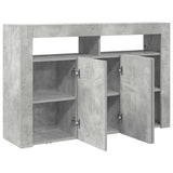 Sideboard Concrete Grey 116 x 30 x 75 cm Engineered Wood