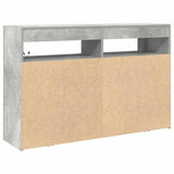 Sideboard Concrete grey 116 x 30 x 75 cm Engineered wood - Extra Image