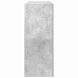 Sideboard Concrete grey 116 x 30 x 75 cm Engineered wood - Low Angle