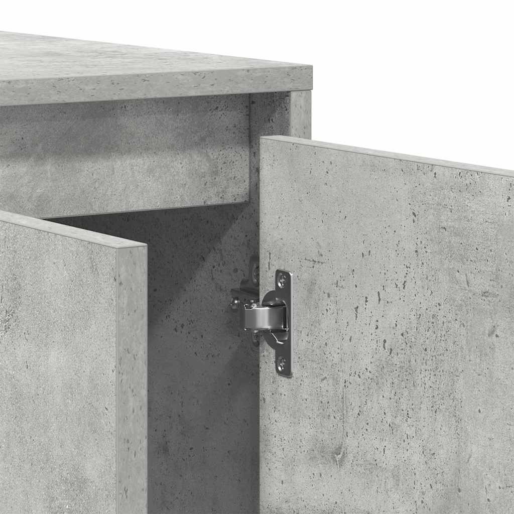 Sideboard Concrete Grey 135 x 41 x 75 cm Engineered Wood