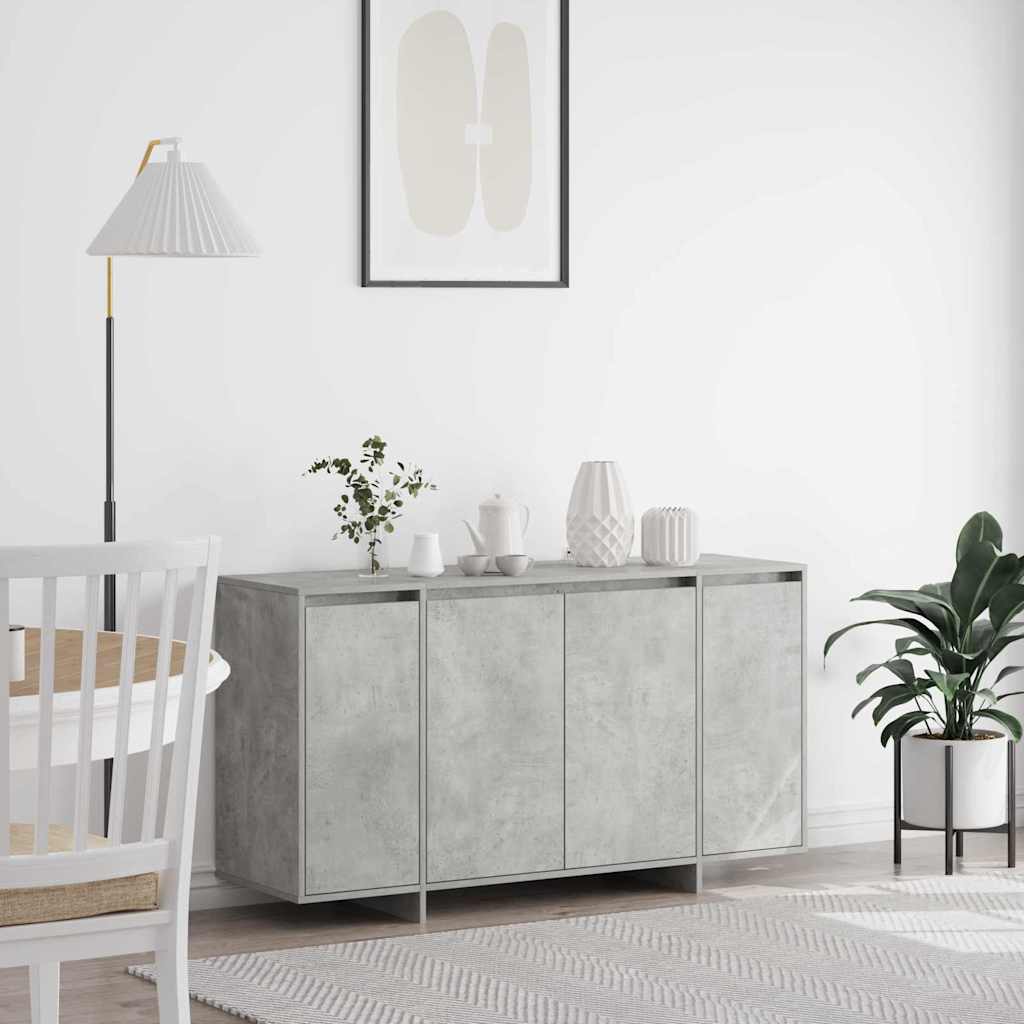 Sideboard Concrete Grey 135 x 41 x 75 cm Engineered Wood