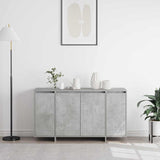 Sideboard Concrete Grey 135 x 41 x 75 cm Engineered Wood - Top-Down View