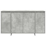 Sideboard Concrete Grey 135 x 41 x 75 cm Engineered Wood - Rear View