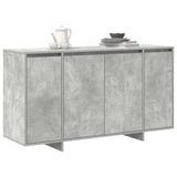 Sideboard Concrete Grey 135 x 41 x 75 cm Engineered Wood - Side View